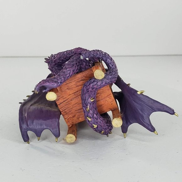 Hamilton Collection Dragon Hold Em Or Fold Em Poker Face Ace Figurine *FLAW* - Picture 6 of 10